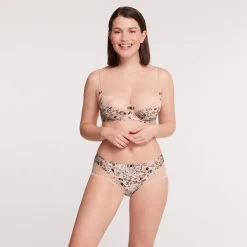 Soutien-gorge Emboîtant Avec Armatures Beige Imprime Marbella -Lingerie Chic Soldes BL14494 9K4 WEB 3