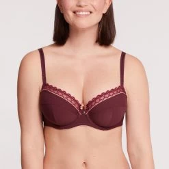Soutien-gorge Emboîtant Avec Armatures Cassis Sydney Pure -Lingerie Chic Soldes BL14563 08B WEB 11