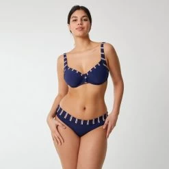 Culotte Haute De Bain Marine Précieux TAVOLARA -Lingerie Chic Soldes CS03103 A27 WEB 3
